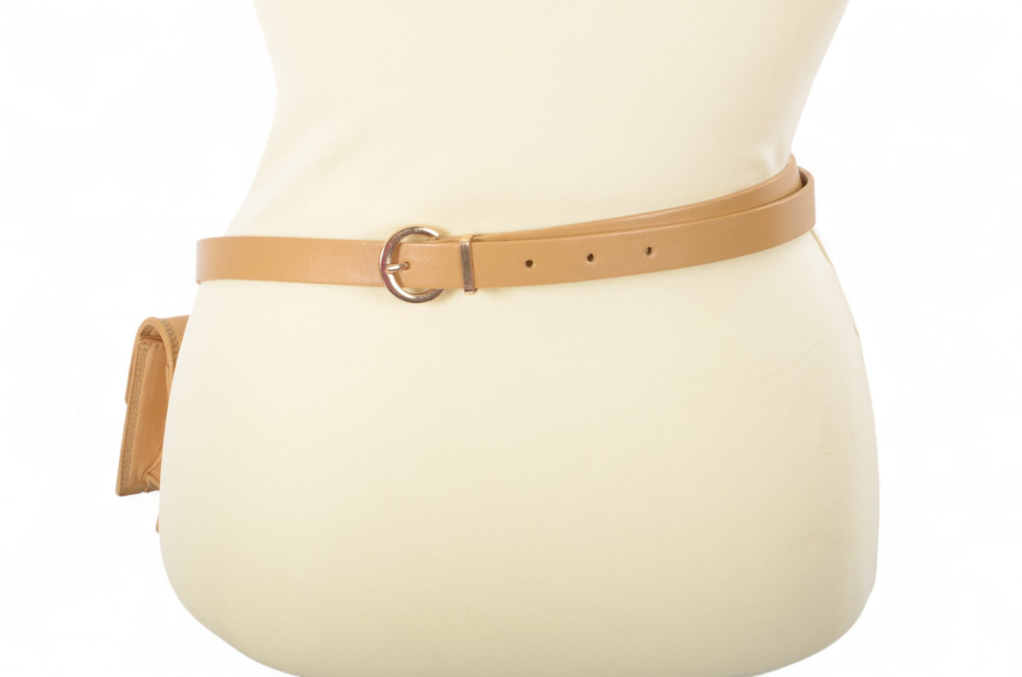 LOEWE Anagram Leather Waist Belt Bag Pouch Beige Brown