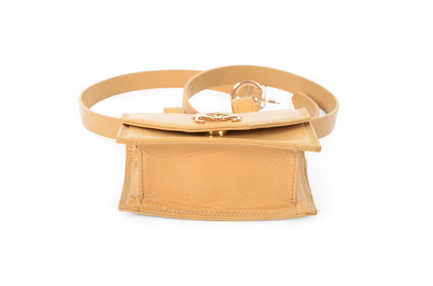 LOEWE Anagram Leather Waist Belt Bag Pouch Beige Brown