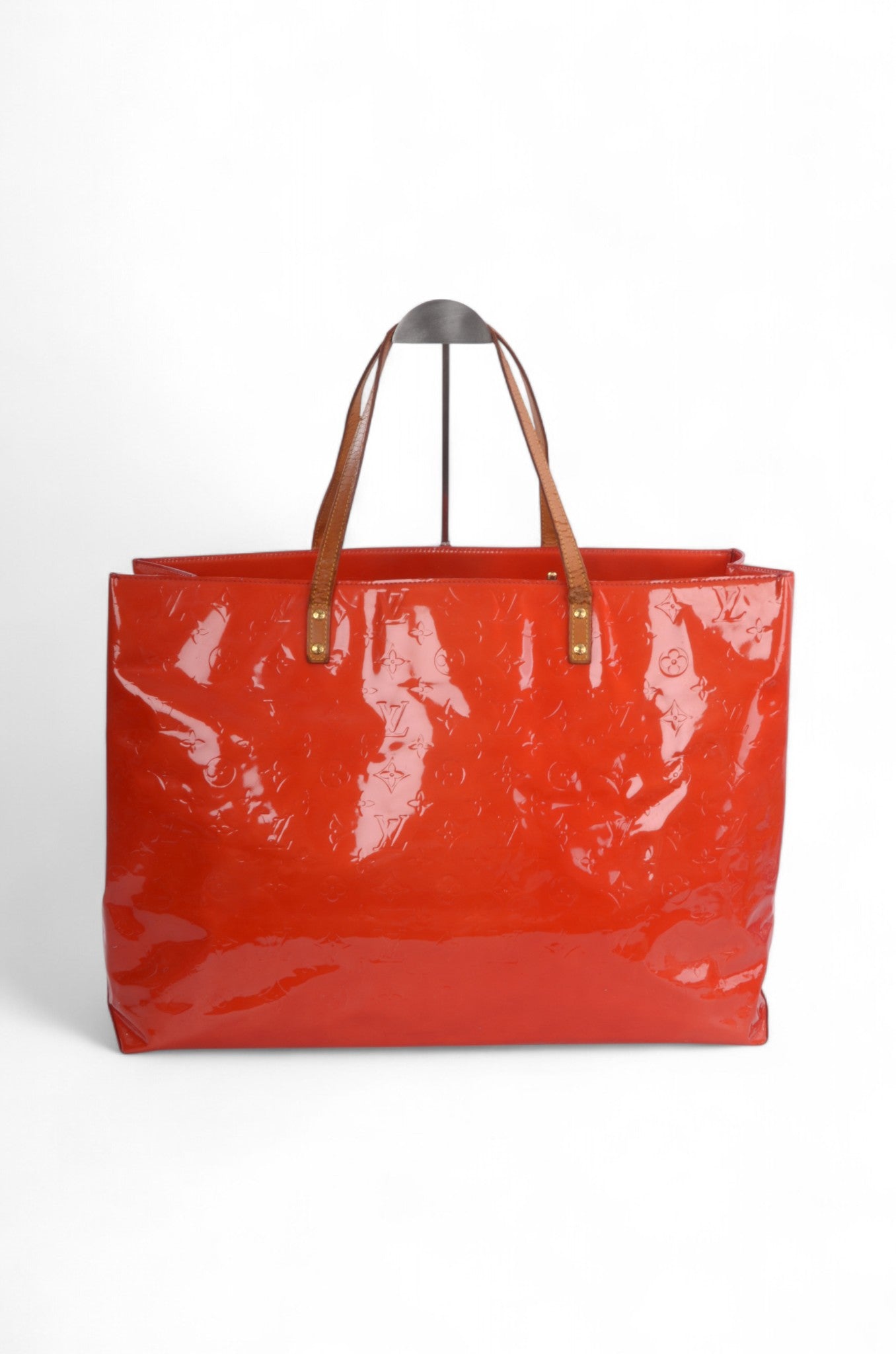 Louis Vuitton Vernis Reade GM Handbag Shoulder Large Bag Tote Vintage Patent Leather Monogram Red Unique Rare Designer Classic Authentic