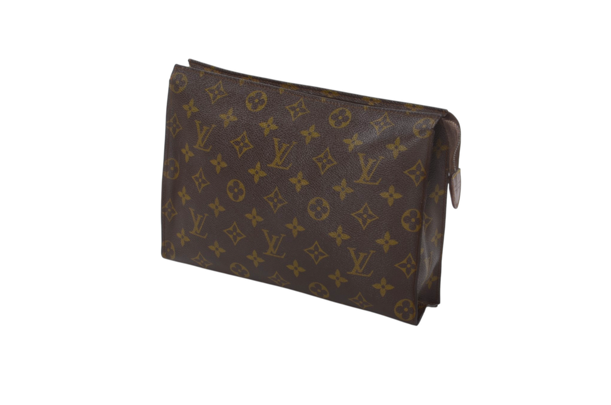 Louis Vuitton Pouch Toilette 26 Pouch Clutch Makeup Toilet Bag Monogram Vintage Designer Classic