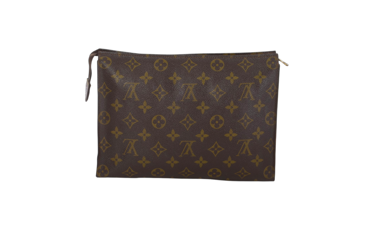 Louis Vuitton Pouch Toilette 26 Pouch Clutch Makeup Toilet Bag Monogram Vintage Designer Classic