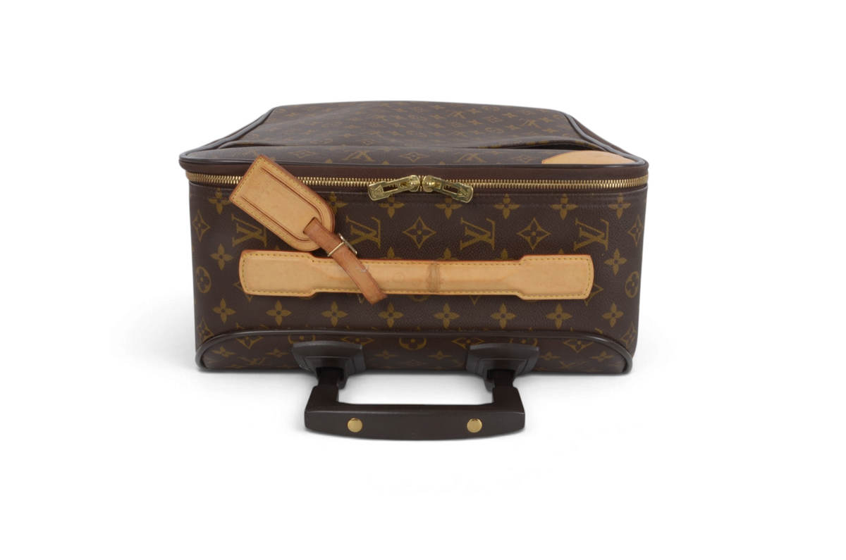 Louis Vuitton Monogram Pegase 45 Suitcase Travel Trolley Cabin Bag Weekend Designer Classic