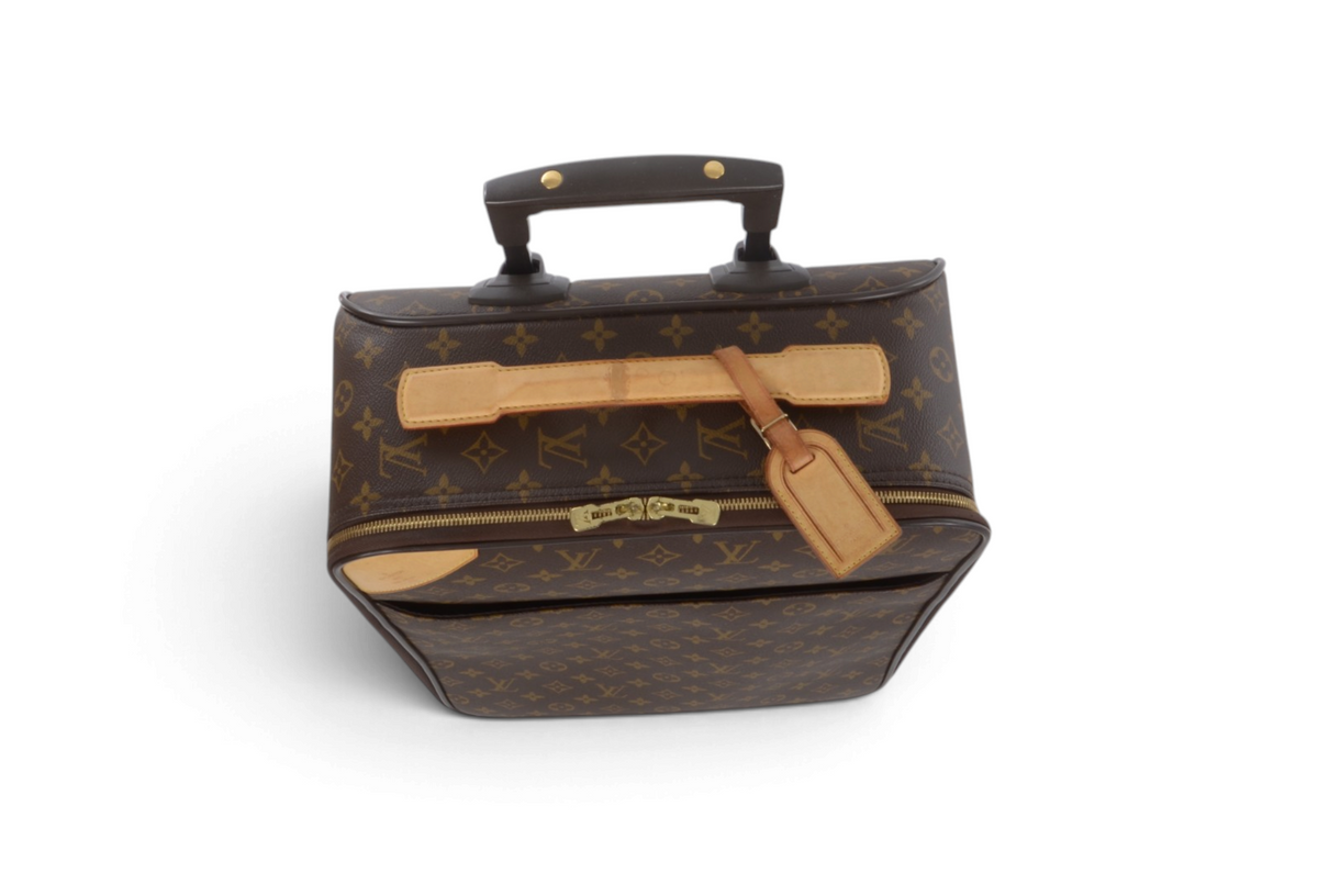 Louis Vuitton Monogram Pegase 45 Suitcase Travel Trolley Cabin Bag Weekend Designer Classic