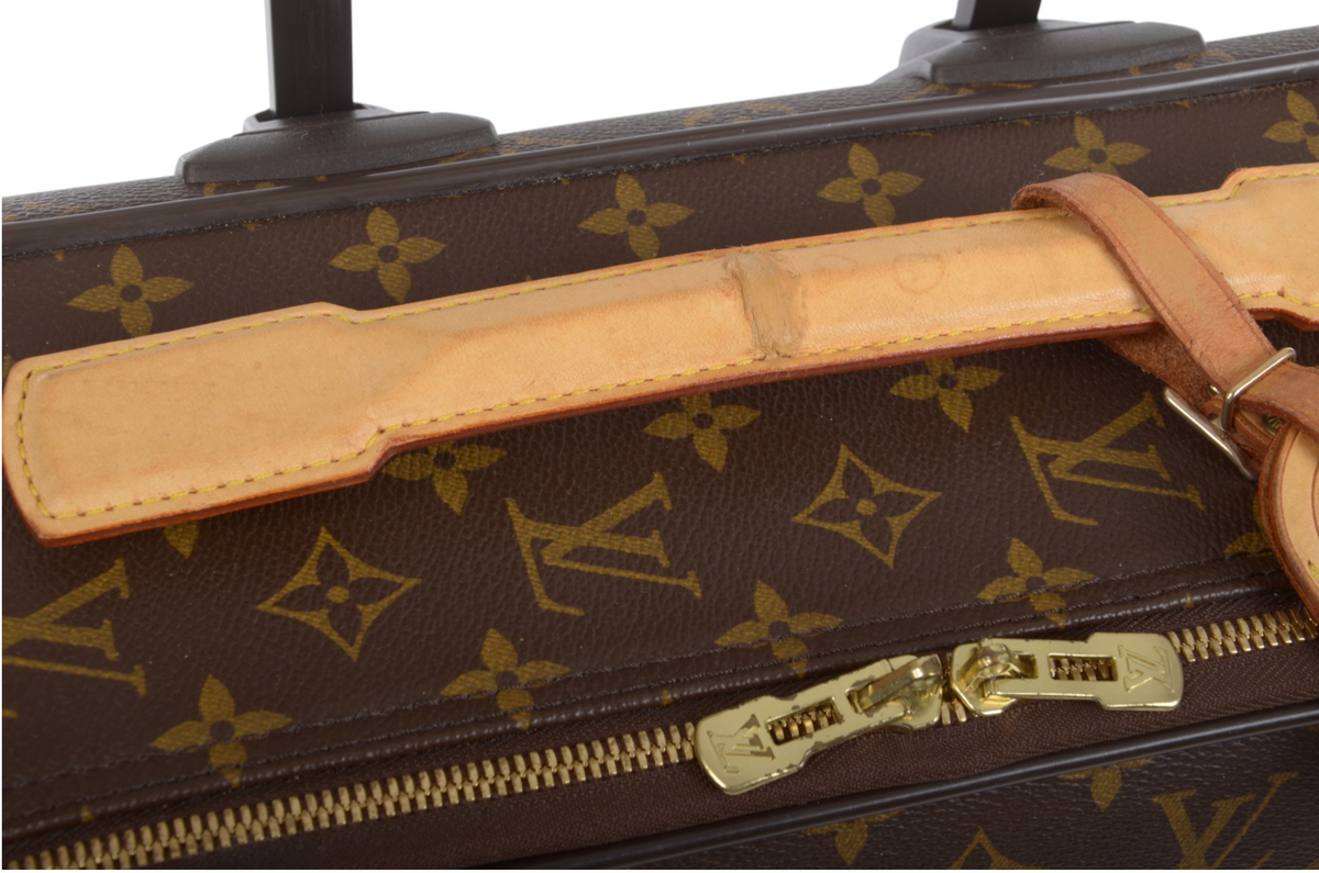 Louis Vuitton Monogram Pegase 45 Suitcase Travel Trolley Cabin Bag Weekend Designer Classic