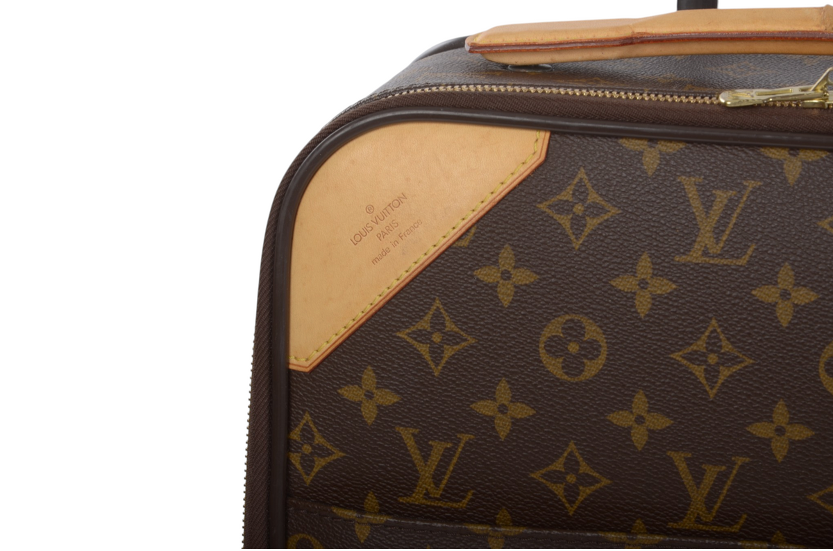 Louis Vuitton Monogram Pegase 45 Suitcase Travel Trolley Cabin Bag Weekend Designer Classic
