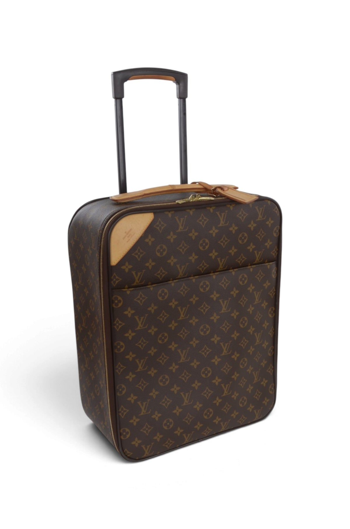 Louis Vuitton Monogram Pegase 45 Suitcase Travel Trolley Cabin Bag Weekend Designer Classic