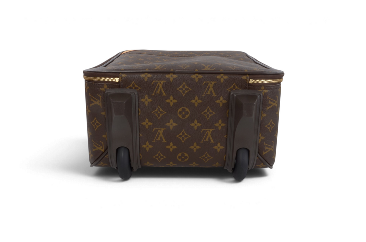 Louis Vuitton Monogram Pegase 45 Suitcase Travel Trolley Cabin Bag Weekend Designer Classic