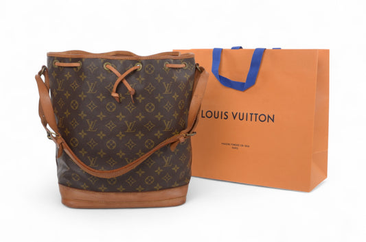 Louis Vuitton Monogram Vintage Noe Shoulder Bag Leather