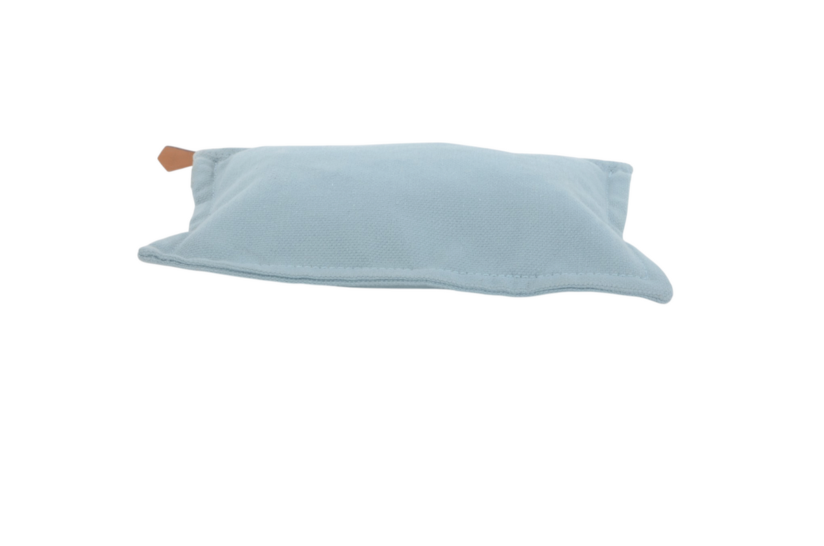 Hermès Blue Case Pouch Toiletry Make Up Bag 100% cotton Babyblue Designer Classic