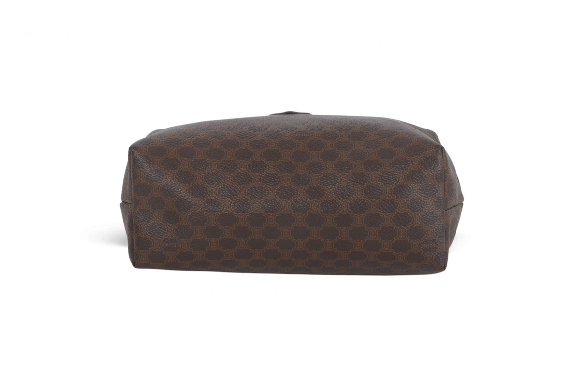 Celine Vintage Triomphe Clutch Bag Evening Bag Pouch Make Up Vanity Toiletry Monogram Canvas Designer Classic