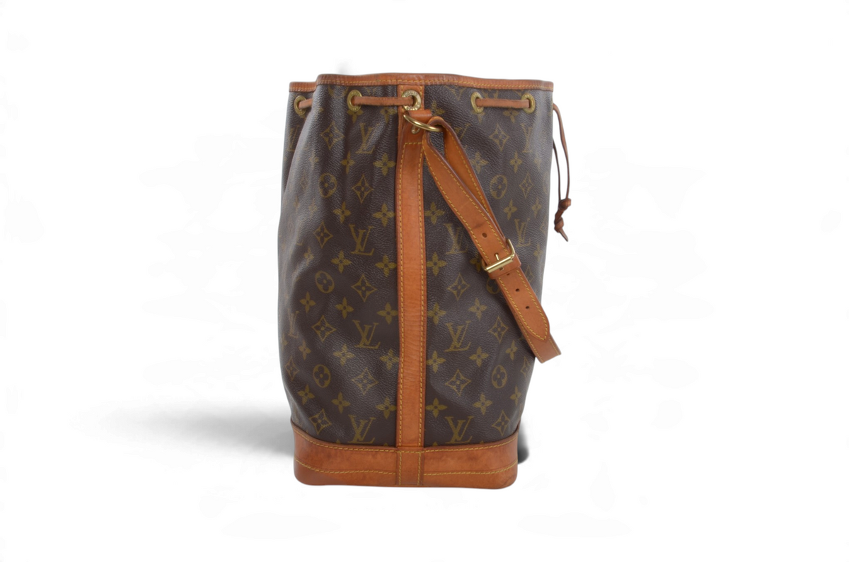 Louis Vuitton Noe Shoulder Bag Monogram Vintage Leather Designer Classic