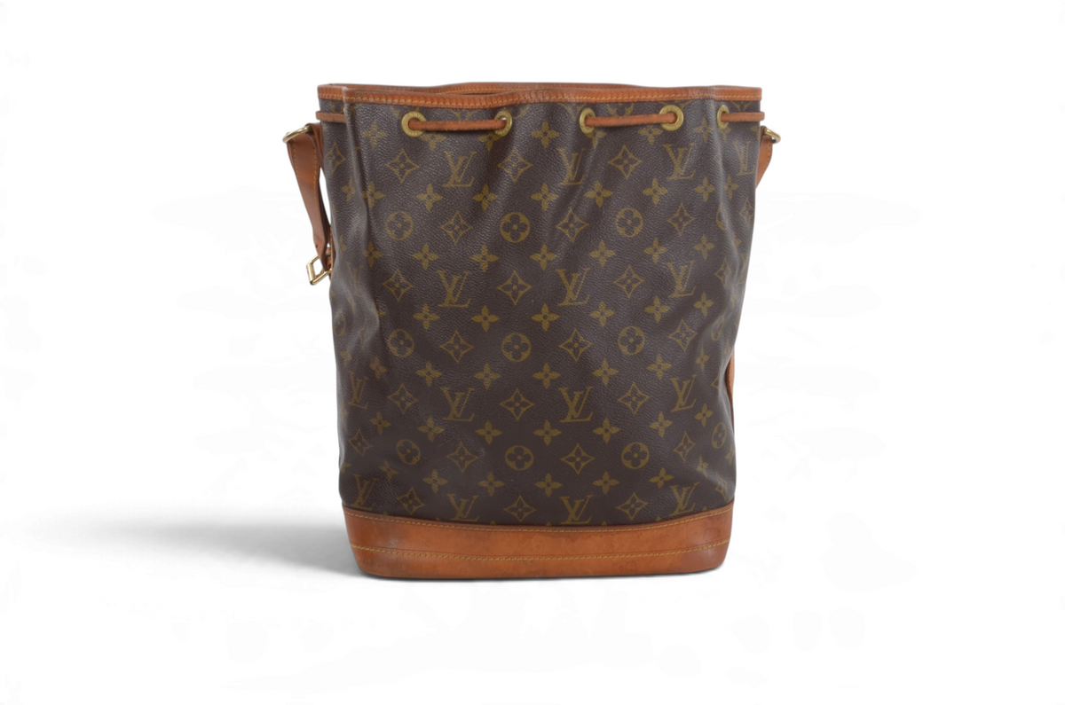 Louis Vuitton Noe Shoulder Bag Monogram Vintage Leather Designer Classic