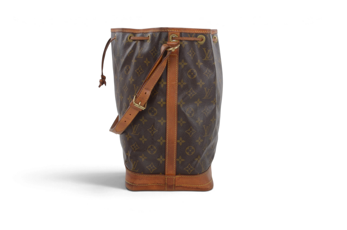 Louis Vuitton Noe Shoulder Bag Monogram Vintage Leather Designer Classic