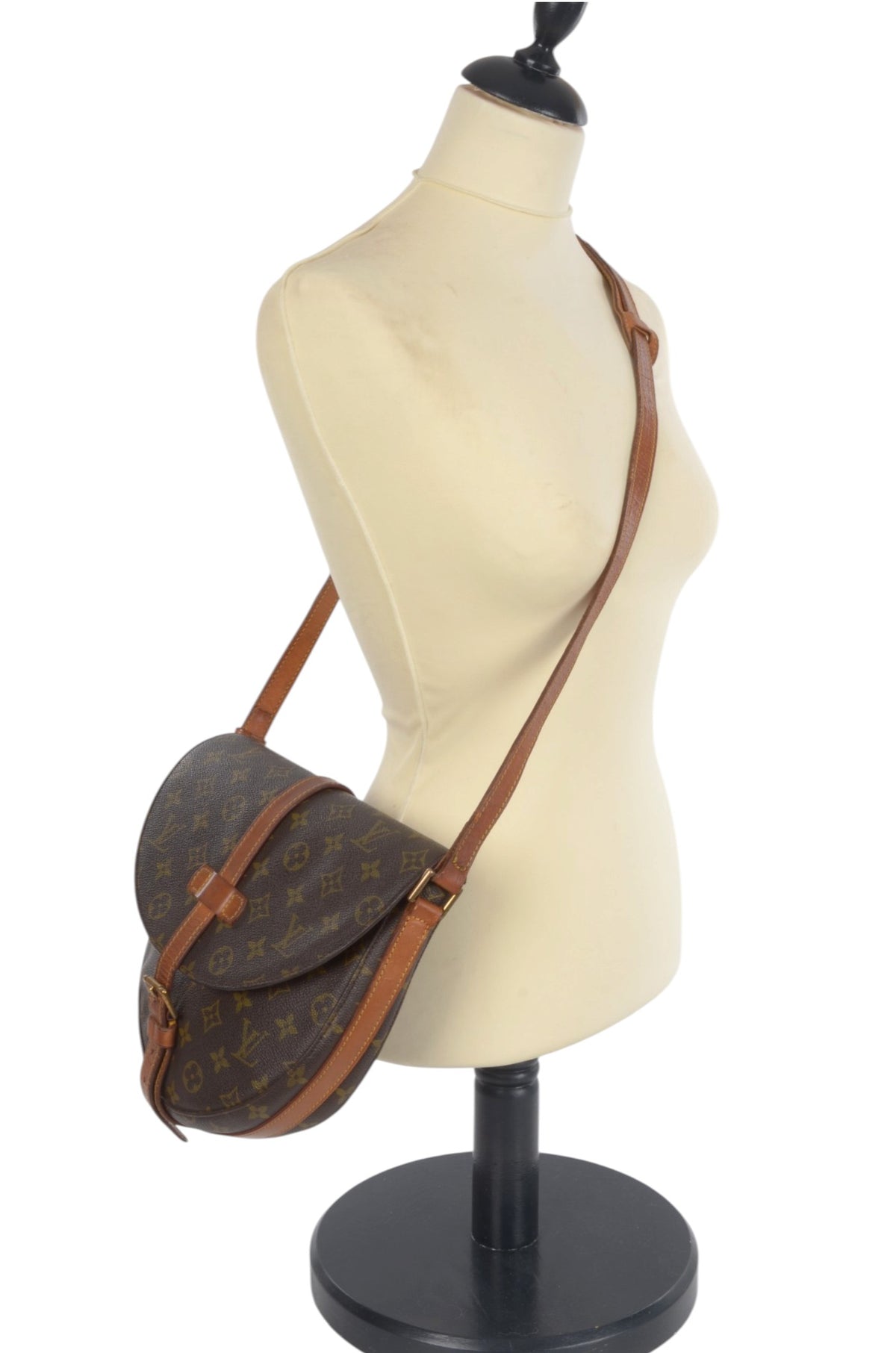 Louis Vuitton Vintage Chantilly GM Crossbody Bag Monogram Shoulder Bag Designer Classic Authentic Luxury