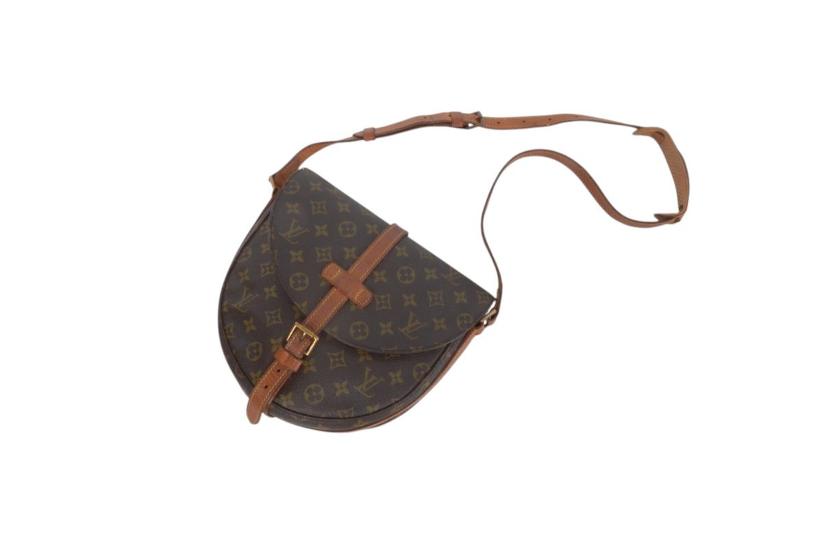 Louis Vuitton Vintage Chantilly GM Crossbody Bag Monogram Shoulder Bag Designer Classic Authentic Luxury