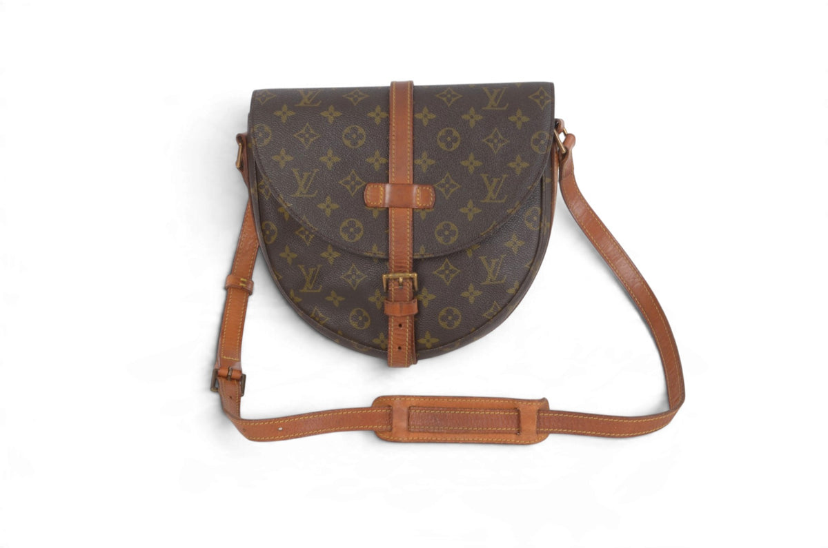 Louis Vuitton Vintage Chantilly GM Crossbody Bag Monogram Shoulder Bag Designer Classic Authentic Luxury