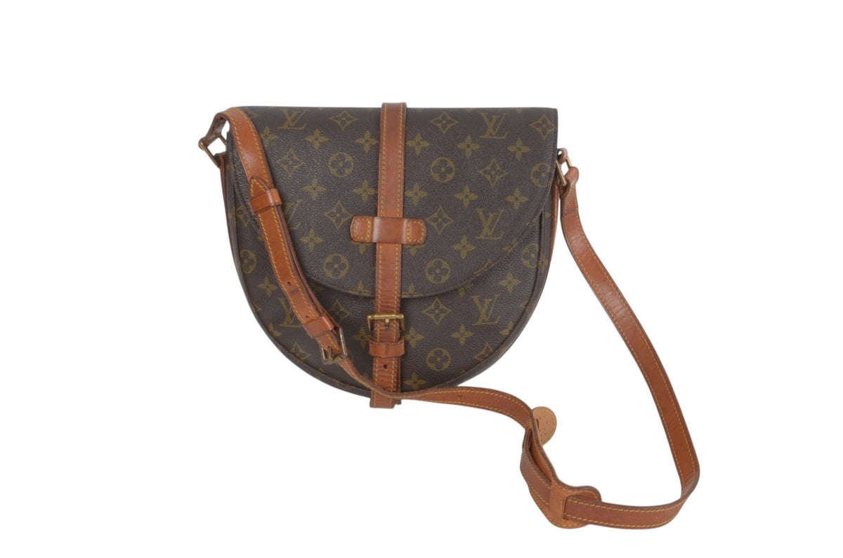 Louis Vuitton Vintage Chantilly GM Crossbody Bag Monogram Shoulder Bag Designer Classic Authentic Luxury
