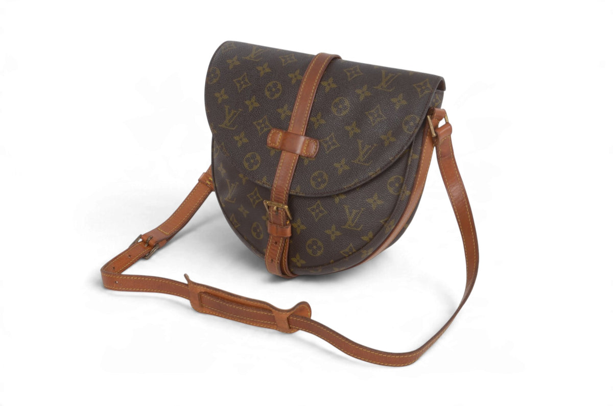 Louis Vuitton Vintage Chantilly GM Crossbody Bag Monogram Shoulder Bag Designer Classic Authentic Luxury