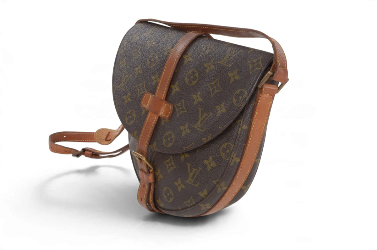 Louis Vuitton Vintage Chantilly GM Crossbody Bag Monogram Shoulder Bag Designer Classic Authentic Luxury