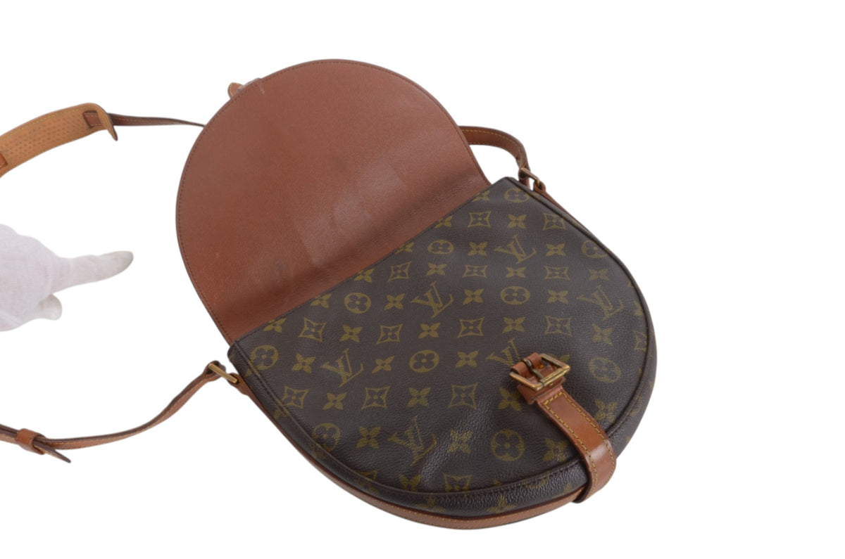 Louis Vuitton Vintage Chantilly GM Crossbody Bag Monogram Shoulder Bag Designer Classic Authentic Luxury