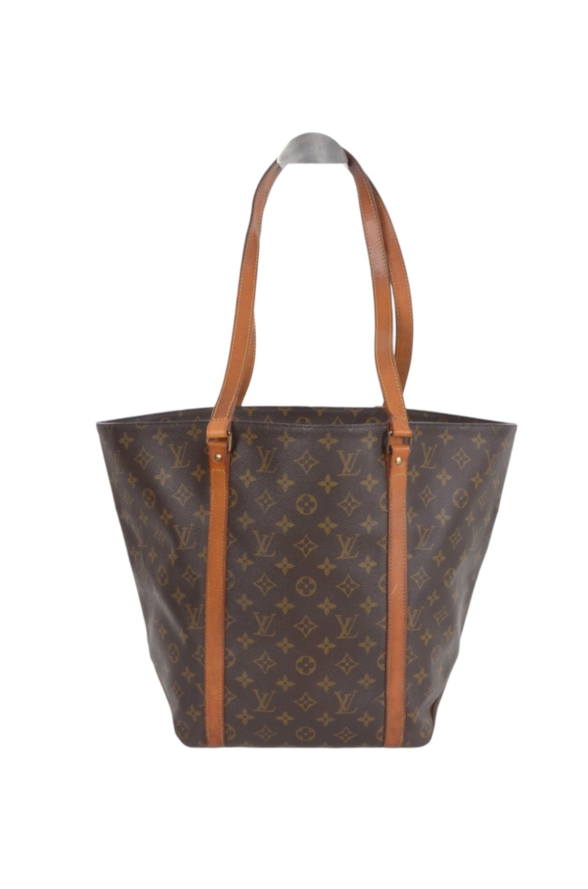 Louis Vuitton Vintage Sac Shopping Tote Shoulder Bag Handbag Monogram Canvas Vintage Designer Classic