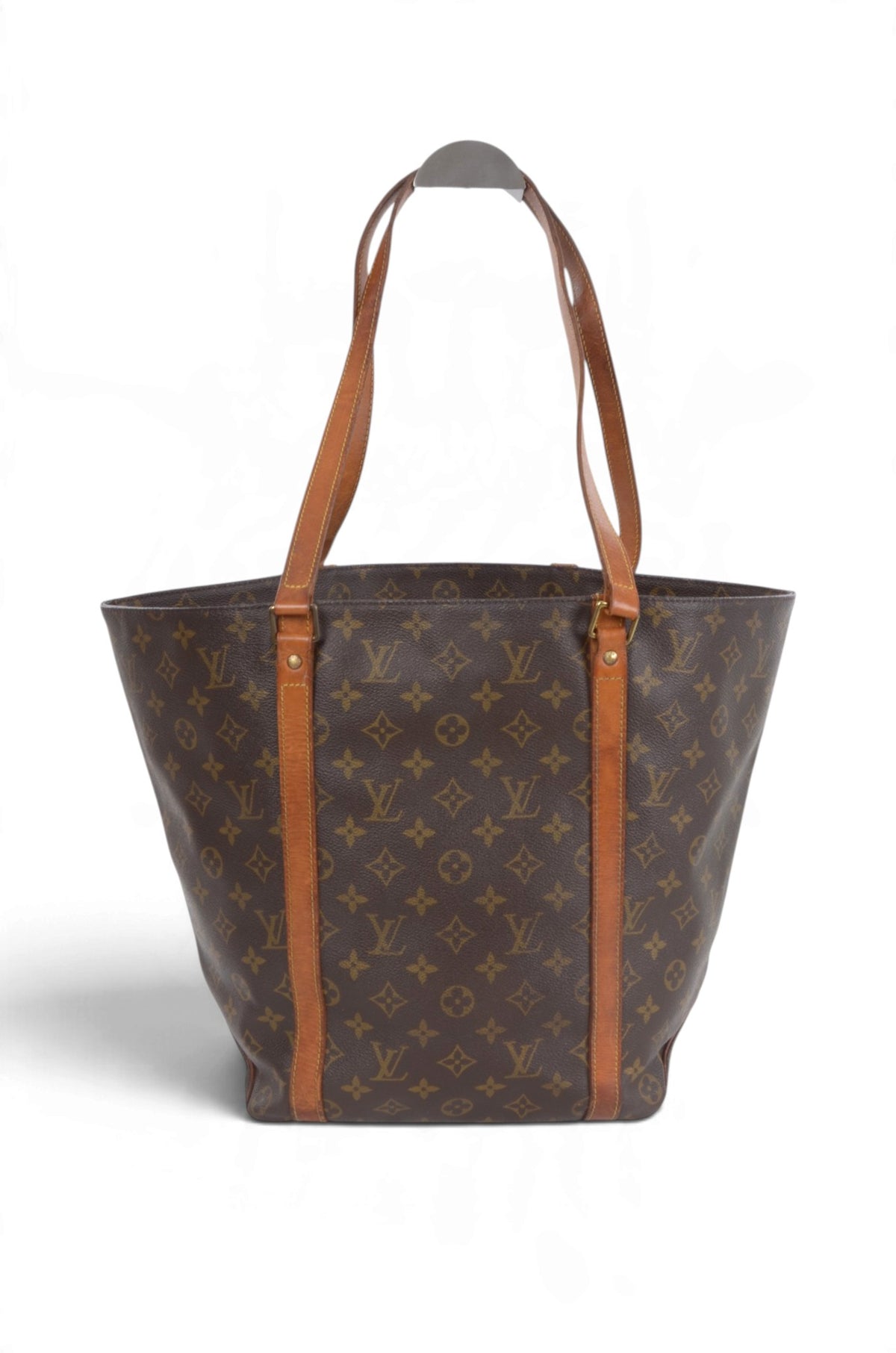 Louis Vuitton Vintage Sac Shopping Tote Shoulder Bag Handbag Monogram Canvas Vintage Designer Classic