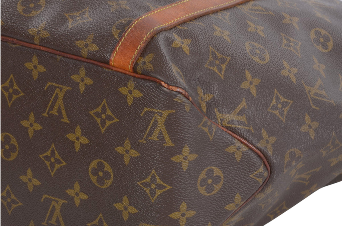 Louis Vuitton Vintage Sac Shopping Tote Shoulder Bag Handbag Monogram Canvas Vintage Designer Classic