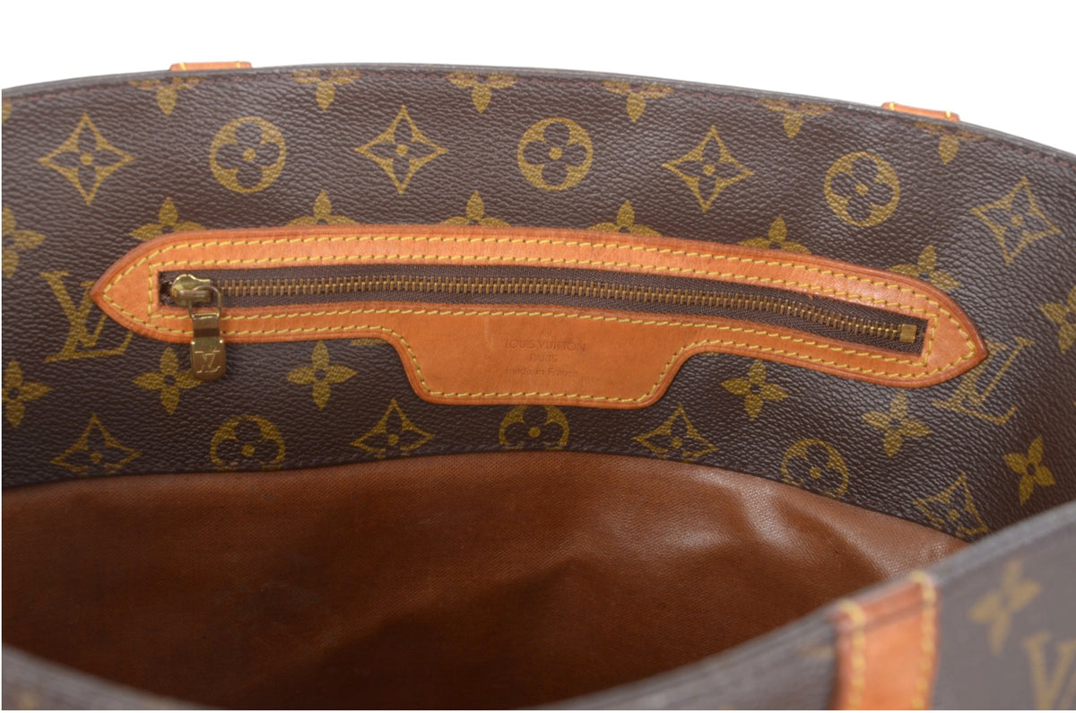 Louis Vuitton Vintage Sac Shopping Tote Shoulder Bag Handbag Monogram Canvas Vintage Designer Classic