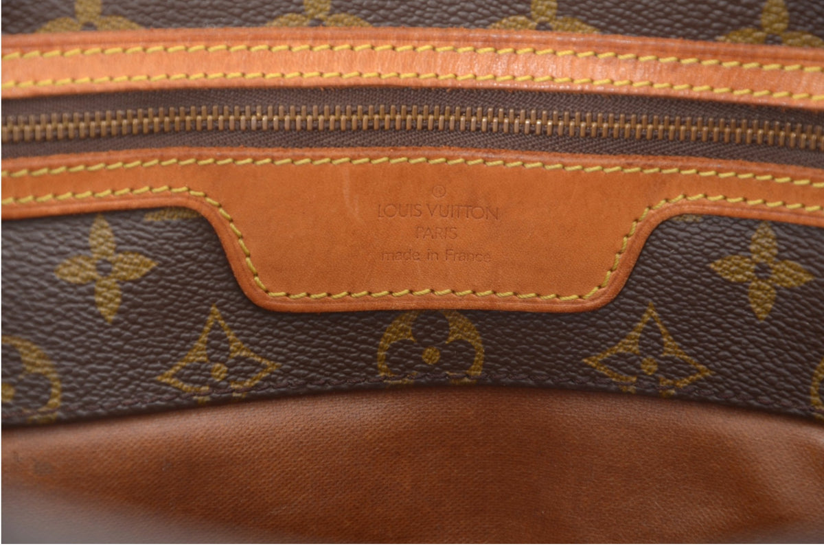 Louis Vuitton Vintage Sac Shopping Tote Shoulder Bag Handbag Monogram Canvas Vintage Designer Classic