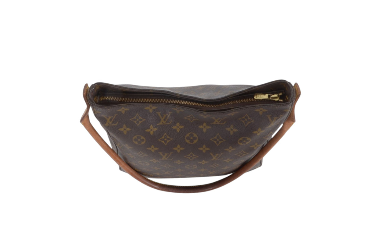 Louis Vuitton Looping GM Shoulder Bag Handbag Vintage Tote Monogram Designer Classic