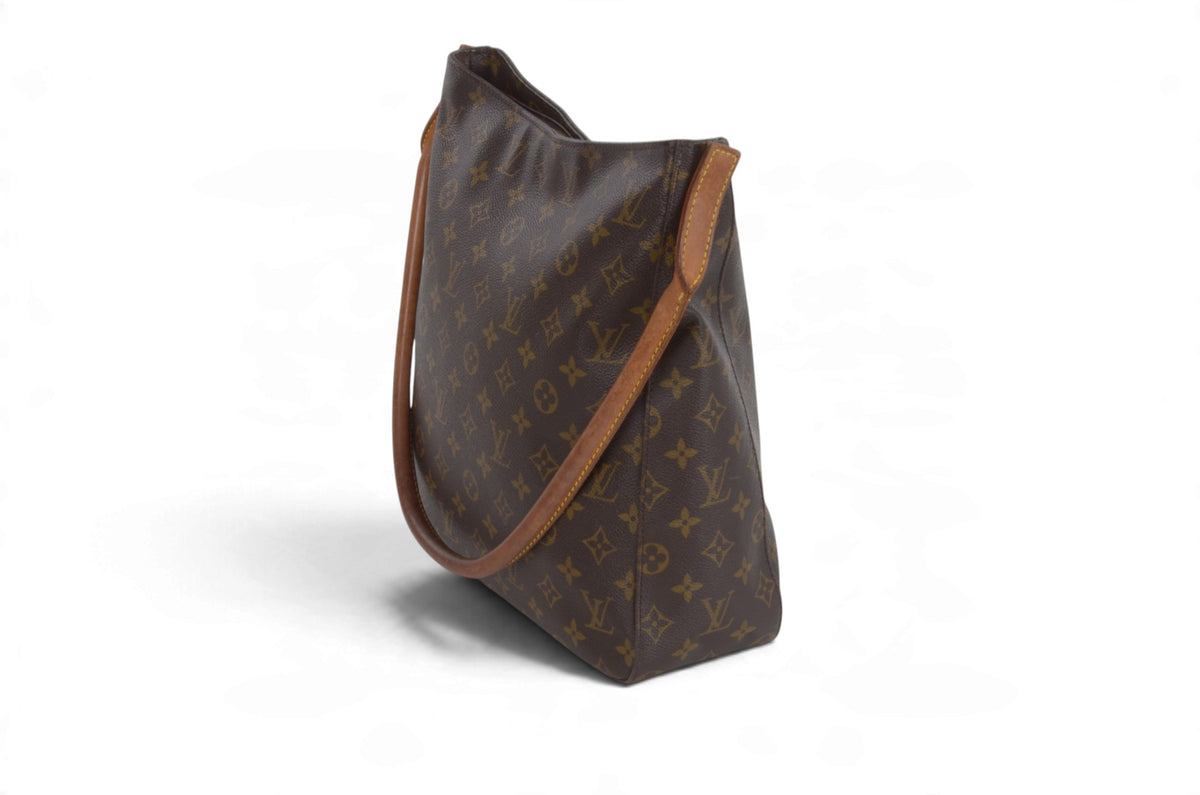 Louis Vuitton Looping GM Shoulder Bag Handbag Vintage Tote Monogram Designer Classic