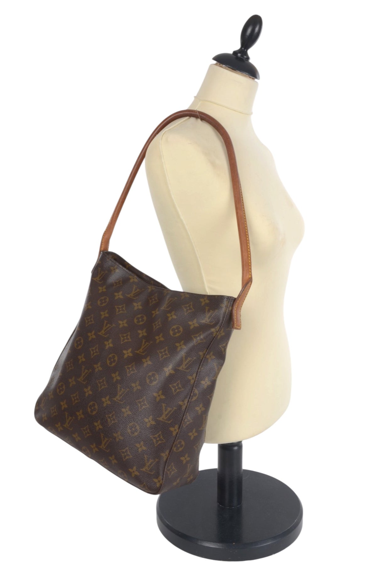 Louis Vuitton Looping GM Shoulder Bag Handbag Vintage Tote Monogram Designer Classic