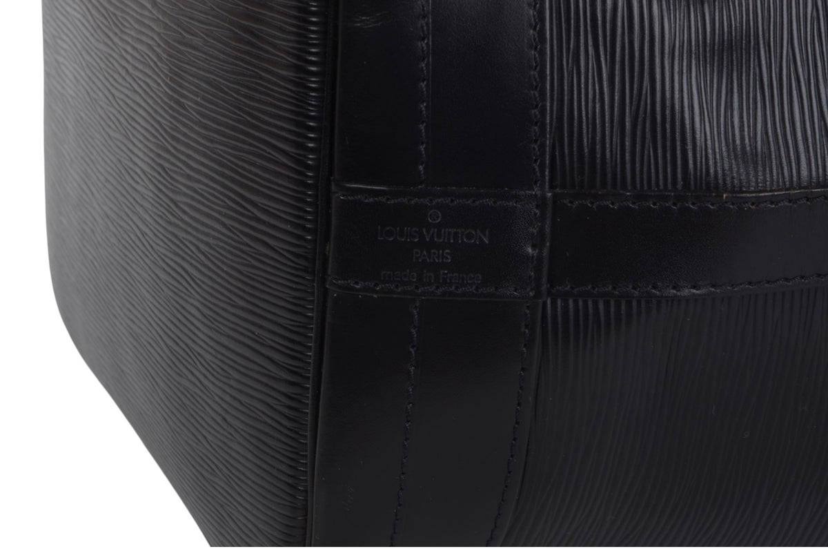 Louis Vuitton Noe Shoulder Bag Epi Leather Black Vintage Designer Classic
