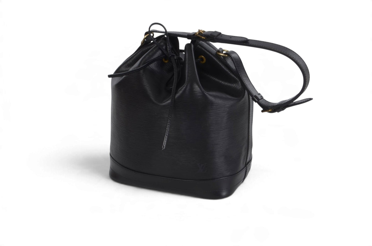 Louis Vuitton Noe Shoulder Bag Epi Leather Black Vintage Designer Classic