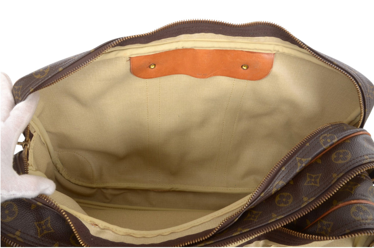 Louis Vuitton Sac Trois Poches Monogram Vintage Duffel Bag Weekendbag Travel Canvas Designer Classic