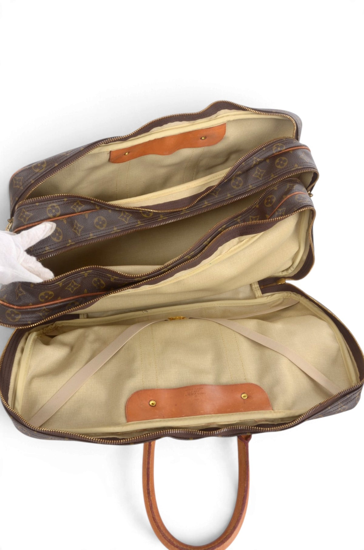 Louis Vuitton Sac Trois Poches Monogram Vintage Duffel Bag Weekendbag Travel Canvas Designer Classic