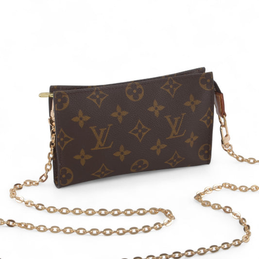 Louis Vuitton Pochette Toilette 17 Pouch Clutch Makeup Toilet Bag Monogram Vintage Crossbody Designer Classic