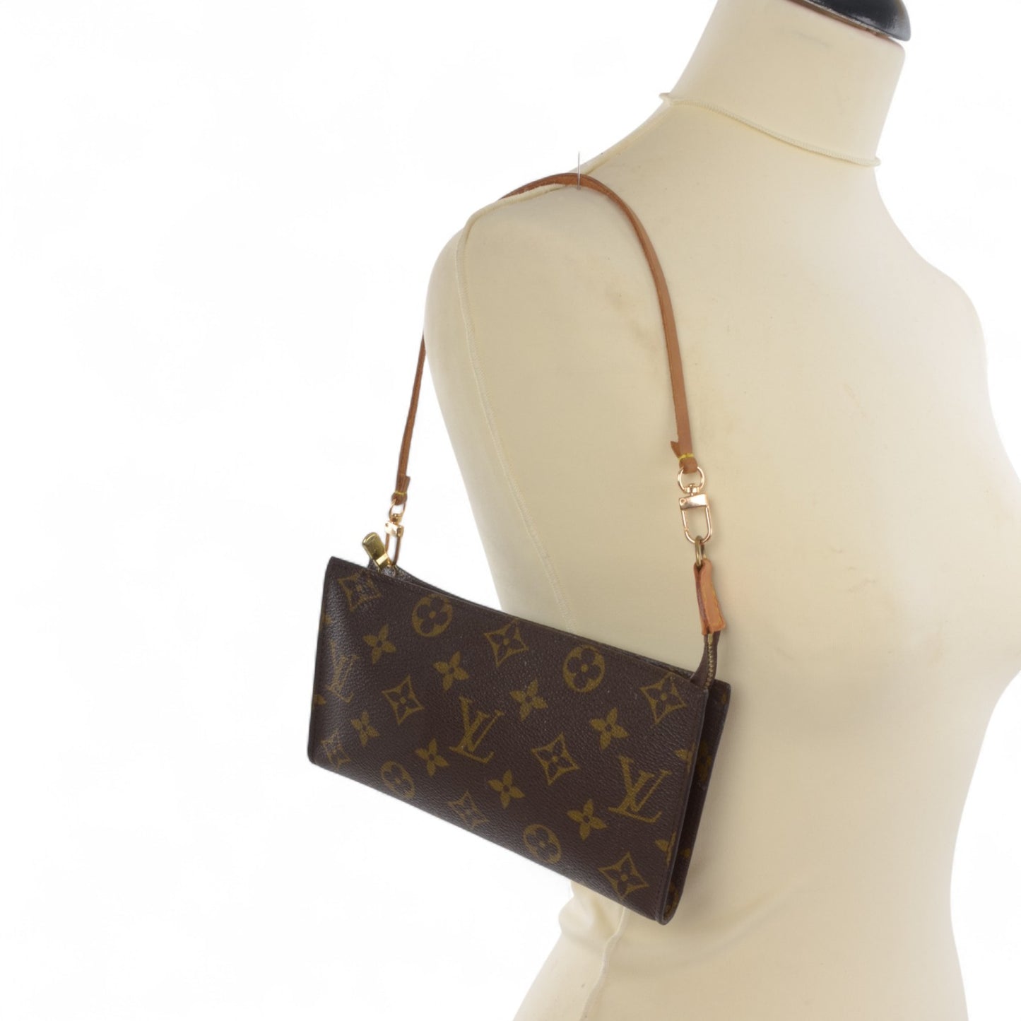 Louis Vuitton Pochette Toilette 19 Pouch Clutch Makeup Toilet Bag Monogram Vintage Designer Classic