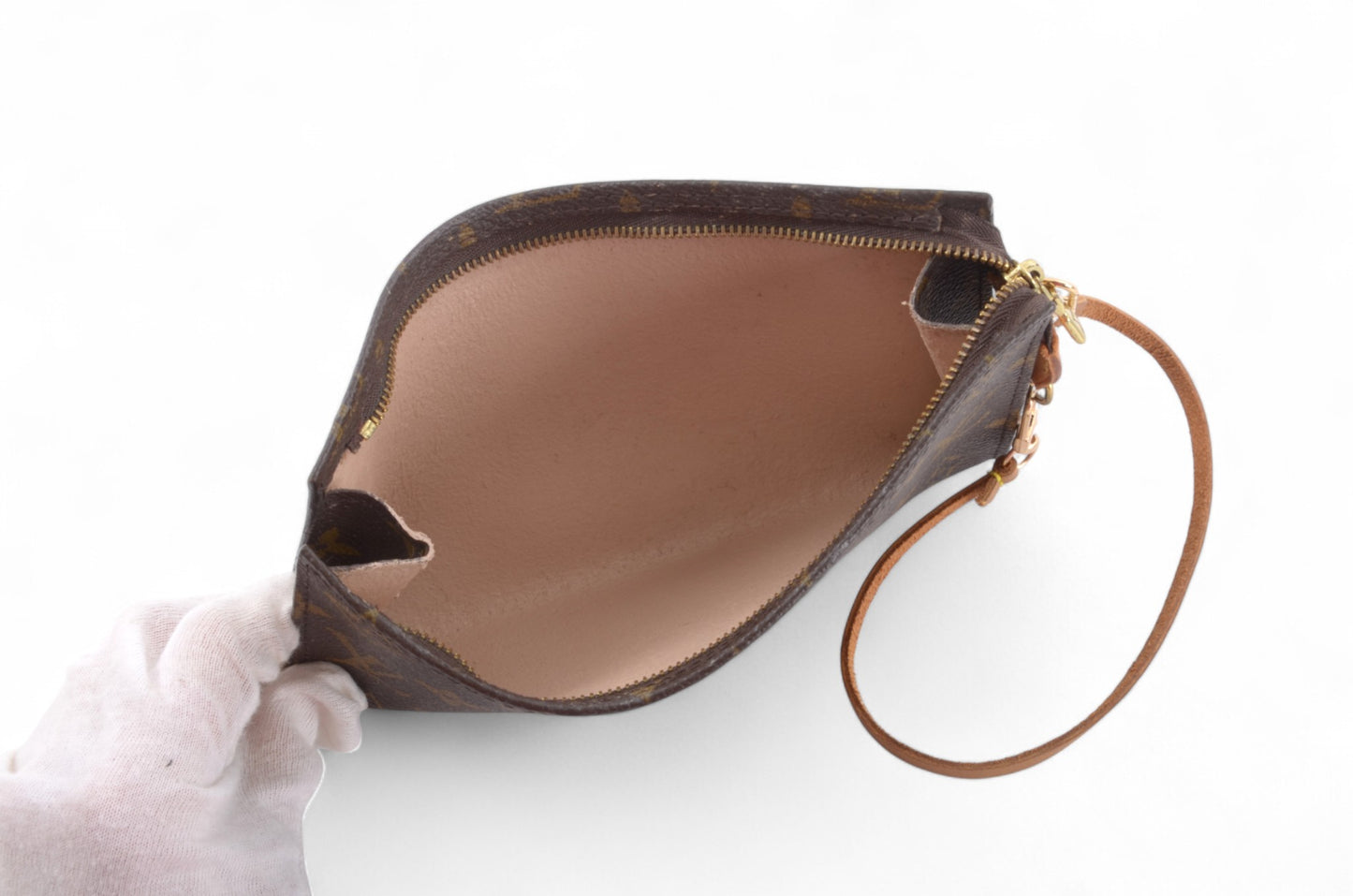 Louis Vuitton Pochette Toilette 19 Pouch Clutch Makeup Toilet Bag Monogram Vintage Designer Classic