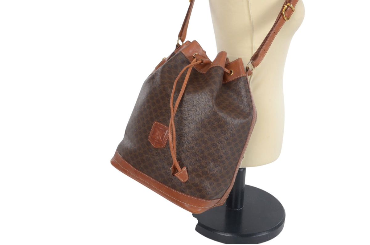 Celine vintage bucket shoulder bag interior and lining condition
