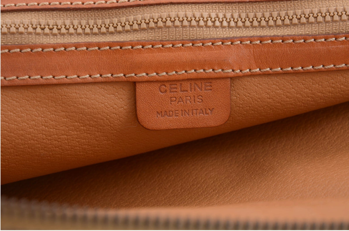 Celine Vintage Triomphe Monogram Tote Bag – Brown Canvas Handbag
