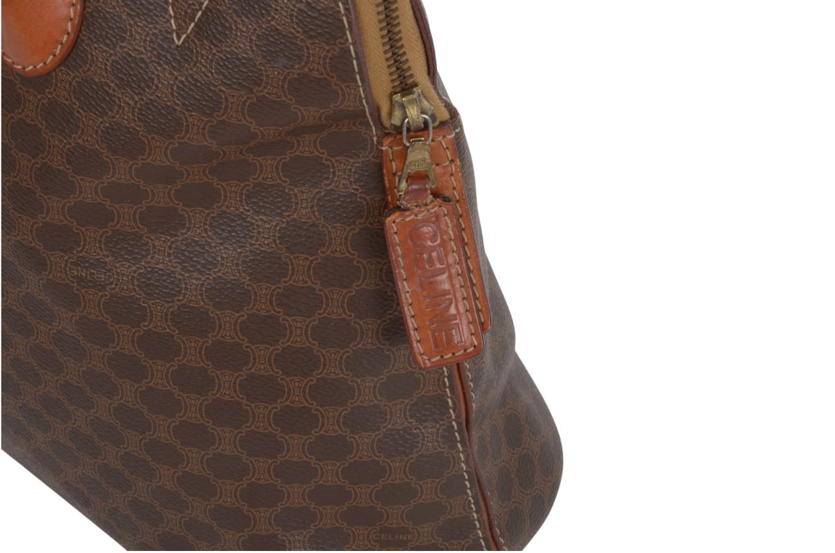 Celine Vintage Triomphe Monogram Tote Bag – Brown Canvas Handbag