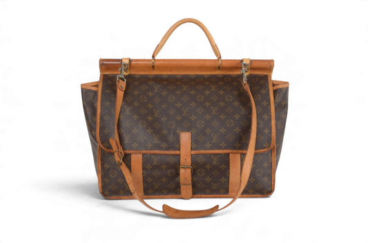 Louis Vuitton Sac Cleber M58122 vintage Monogram travel bag front view