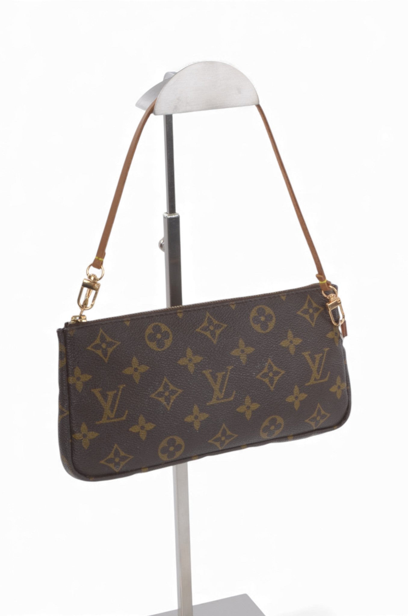 Louis Vuitton Sac Shopping Pochette Accessories Pouch Monogram Canvas Shoulder Bag Handbag