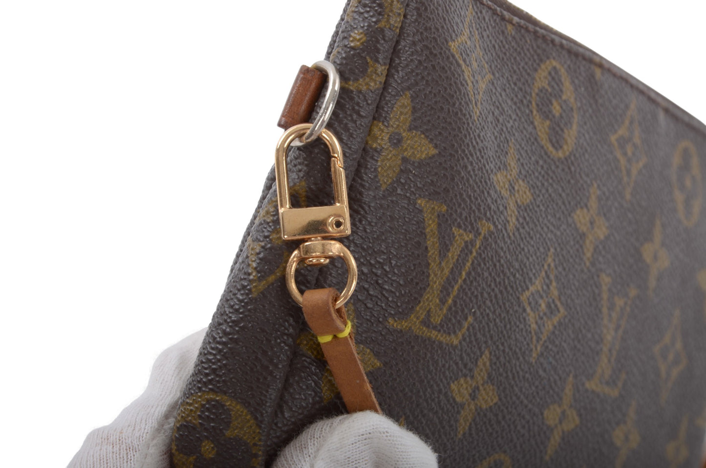 Louis Vuitton Sac Shopping Pochette Accessories Pouch Monogram Canvas Shoulder Bag Handbag