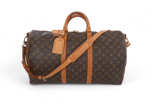 Louis Vuitton Keepall Bandoulière 50 Monogram Vintage Boston Bag Weekendbag Travel Canvas