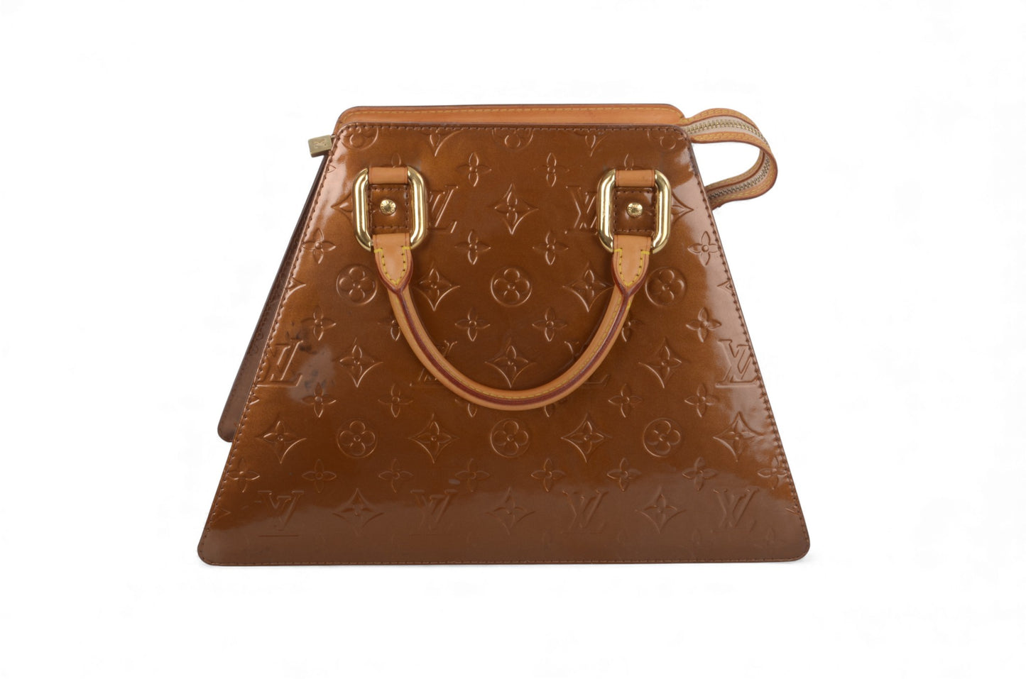 Louis Vuitton Forsyth GM Monogram Vernis Bag Handbag Vintage Bronze Designer Classic