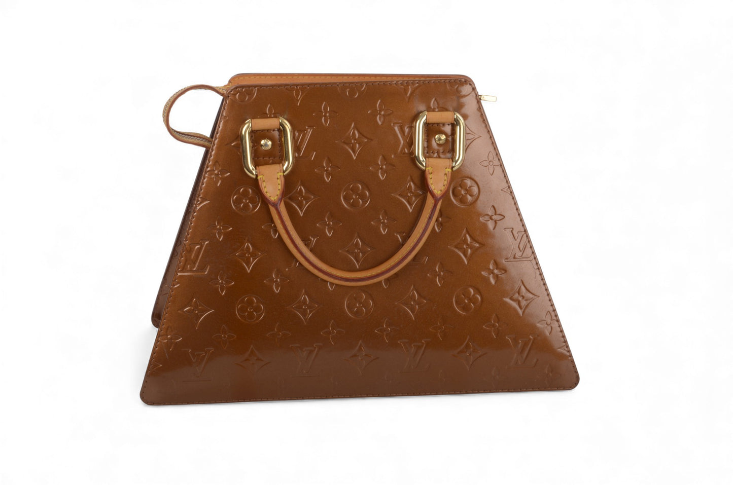 Louis Vuitton Forsyth GM Monogram Vernis Bag Handbag Vintage Bronze Designer Classic