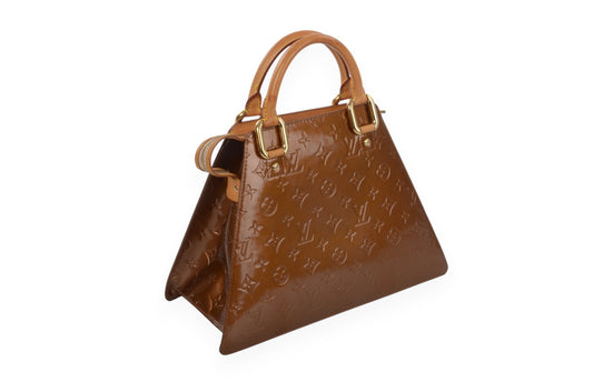 Louis Vuitton Forsyth GM Monogram Vernis Bag Handbag Vintage Bronze Designer Classic