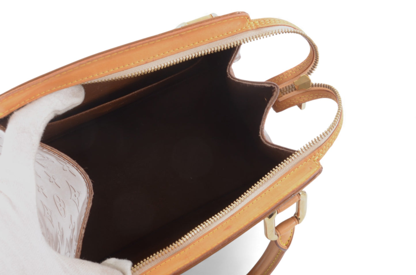 Louis Vuitton Forsyth GM Monogram Vernis Bag Handbag Vintage Bronze Designer Classic